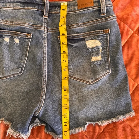 Ms Sunny - Judy Blue Hi-rise sun embroidery cut off shorts ☀️ - Picture 8 of 11